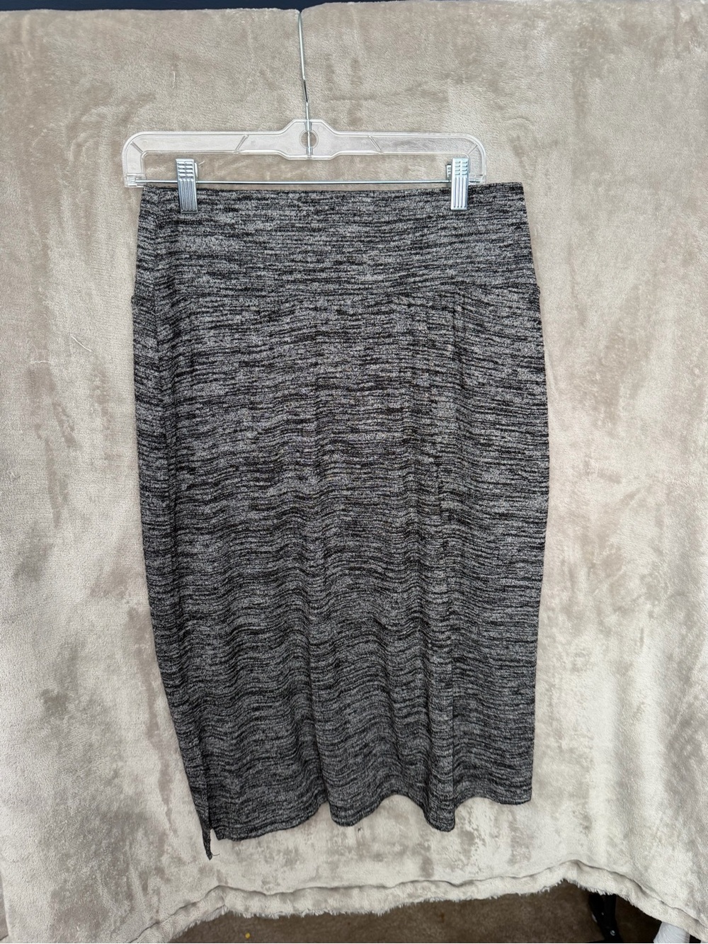 Apt. 9 Marled Charcoal Midi Knit Skirt